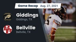 Recap: Giddings  vs. Bellville  2021