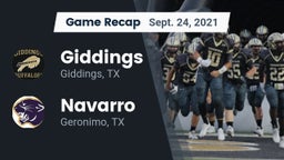 Recap: Giddings  vs. Navarro  2021