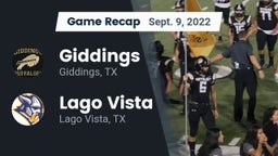 Recap: Giddings  vs. Lago Vista  2022