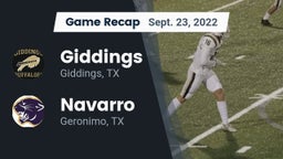 Recap: Giddings  vs. Navarro  2022