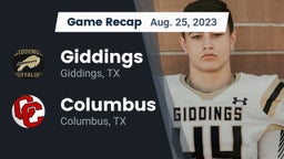 Recap: Giddings  vs. Columbus  2023