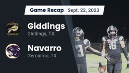 Recap: Giddings  vs. Navarro  2023