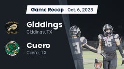 Recap: Giddings  vs. Cuero  2023