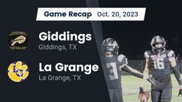 Recap: Giddings  vs. La Grange  2023
