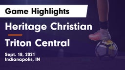 Heritage Christian  vs Triton Central Game Highlights - Sept. 18, 2021