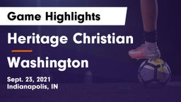 Heritage Christian  vs Washington  Game Highlights - Sept. 23, 2021