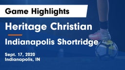 Heritage Christian  vs Indianapolis Shortridge Game Highlights - Sept. 17, 2020