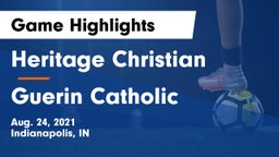 Heritage Christian  vs Guerin Catholic  Game Highlights - Aug. 24, 2021