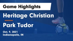 Heritage Christian  vs Park Tudor  Game Highlights - Oct. 9, 2021