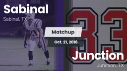 Matchup: Sabinal  vs. Junction  2016