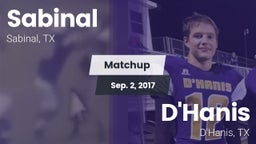 Matchup: Sabinal  vs. D'Hanis  2017