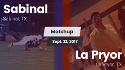 Matchup: Sabinal  vs. La Pryor  2017