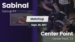 Matchup: Sabinal  vs. Center Point  2017