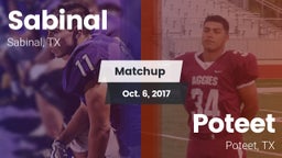 Matchup: Sabinal  vs. Poteet  2017