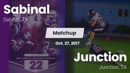 Matchup: Sabinal  vs. Junction  2017