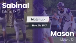 Matchup: Sabinal  vs. Mason  2017