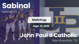 Matchup: Sabinal  vs. John Paul II Catholic  2019