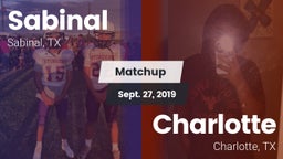 Matchup: Sabinal  vs. Charlotte  2019