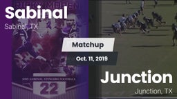 Matchup: Sabinal  vs. Junction  2019
