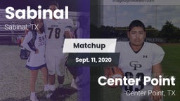Matchup: Sabinal  vs. Center Point  2020