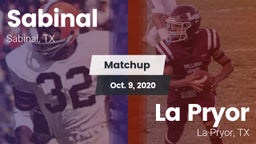 Matchup: Sabinal  vs. La Pryor  2020