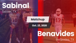 Matchup: Sabinal  vs. Benavides  2020