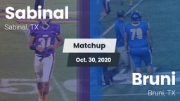 Matchup: Sabinal  vs. Bruni  2020