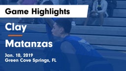 Clay  vs Matanzas  Game Highlights - Jan. 10, 2019