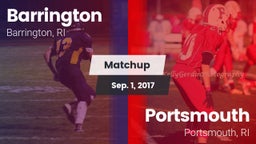 Matchup: Barrington High vs. Portsmouth  2017
