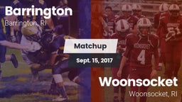 Matchup: Barrington High vs. Woonsocket  2017