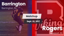 Matchup: Barrington High vs. Rogers  2017