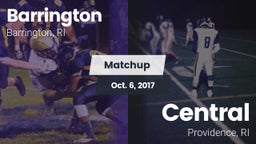 Matchup: Barrington High vs. Central  2017