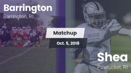 Matchup: Barrington High vs. Shea  2018