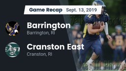 Recap: Barrington  vs. Cranston East  2019