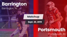 Matchup: Barrington High vs. Portsmouth  2019