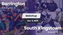 Matchup: Barrington High vs. South Kingstown  2019