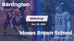 Matchup: Barrington High vs. Moses Brown School 2019