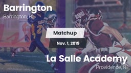 Matchup: Barrington High vs. La Salle Academy 2019