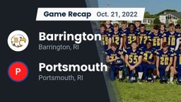 Recap: Barrington  vs. Portsmouth  2022