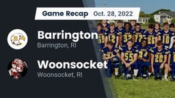 Recap: Barrington  vs. Woonsocket  2022