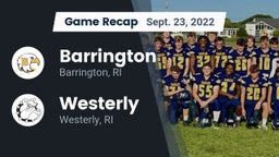 Recap: Barrington  vs. Westerly  2022