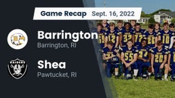 Recap: Barrington  vs. Shea  2022