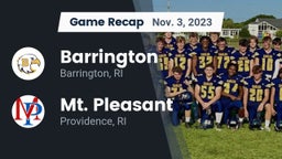 Recap: Barrington  vs. Mt. Pleasant  2023