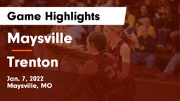 Maysville  vs Trenton  Game Highlights - Jan. 7, 2022