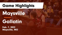 Maysville  vs Gallatin Game Highlights - Feb. 7, 2022