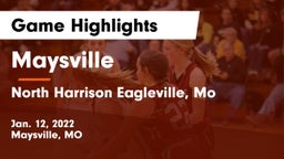 Maysville  vs North Harrison Eagleville, Mo Game Highlights - Jan. 12, 2022