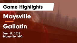 Maysville  vs Gallatin  Game Highlights - Jan. 17, 2023