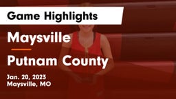 Maysville  vs Putnam County  Game Highlights - Jan. 20, 2023