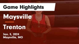 Maysville  vs Trenton  Game Highlights - Jan. 5, 2024