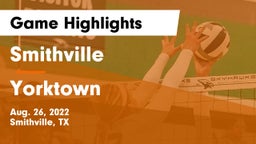 Smithville  vs Yorktown  Game Highlights - Aug. 26, 2022